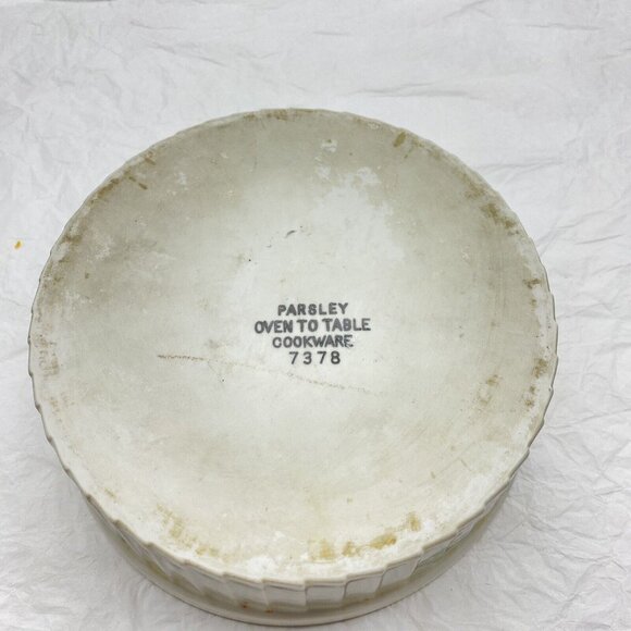 Andrea By Sadek Cookware Set Parsley  7 3/8 & 6” Souffle Casserole Oven To Table - Picture 11 of 16